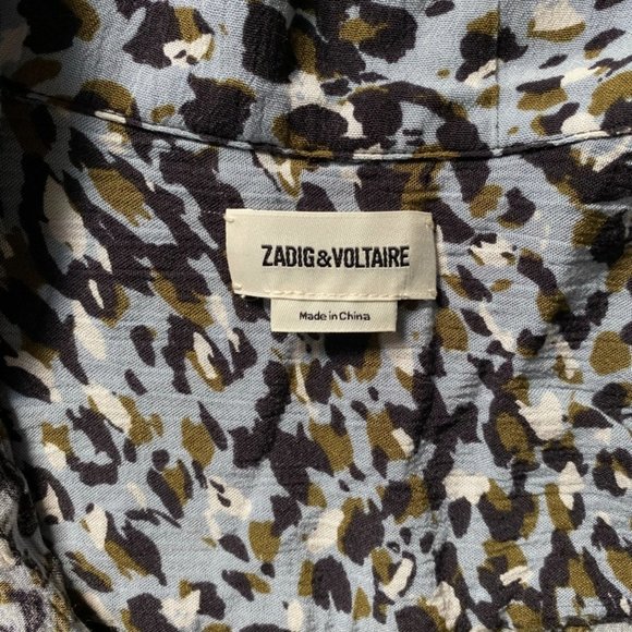 Zadig & Voltaire Raspail Leo Dress Blue Size S - Picture 6 of 12